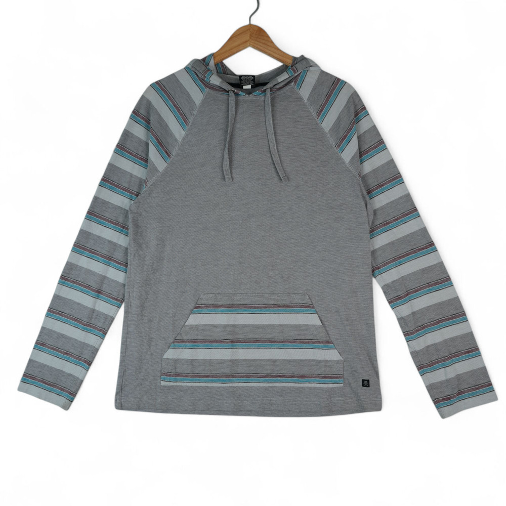 Tony Hawk T-Shirt Hoodie‎ Mens Large Long Sleeve Lightweight Thin Stripes